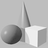 Pyramid, Sphere, and Cube image
